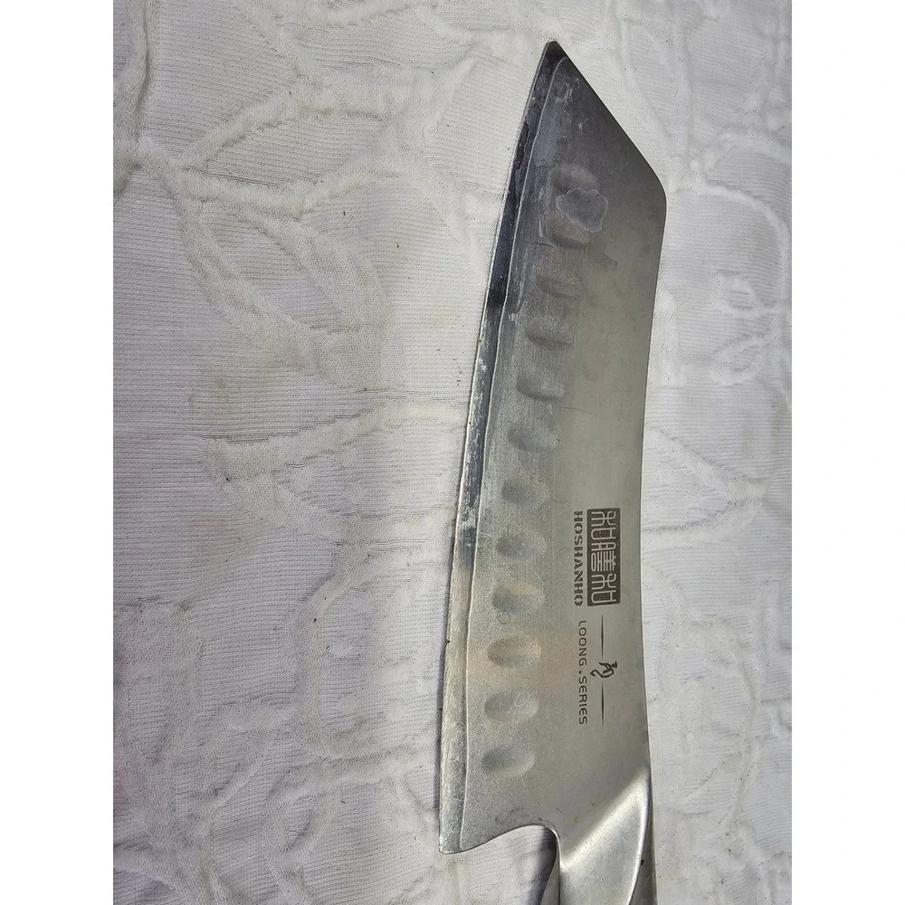 HOSHANHO Santoku Knife Unisex 7in Silver Excellent Loong Series Pakkawood Handle